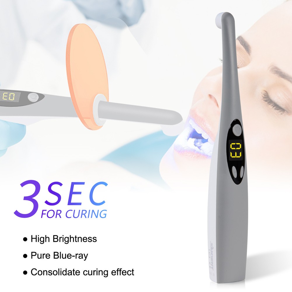 Dental Cordless Wireless iLed Curing Light 3Second Cure Lamp Curing Light OR