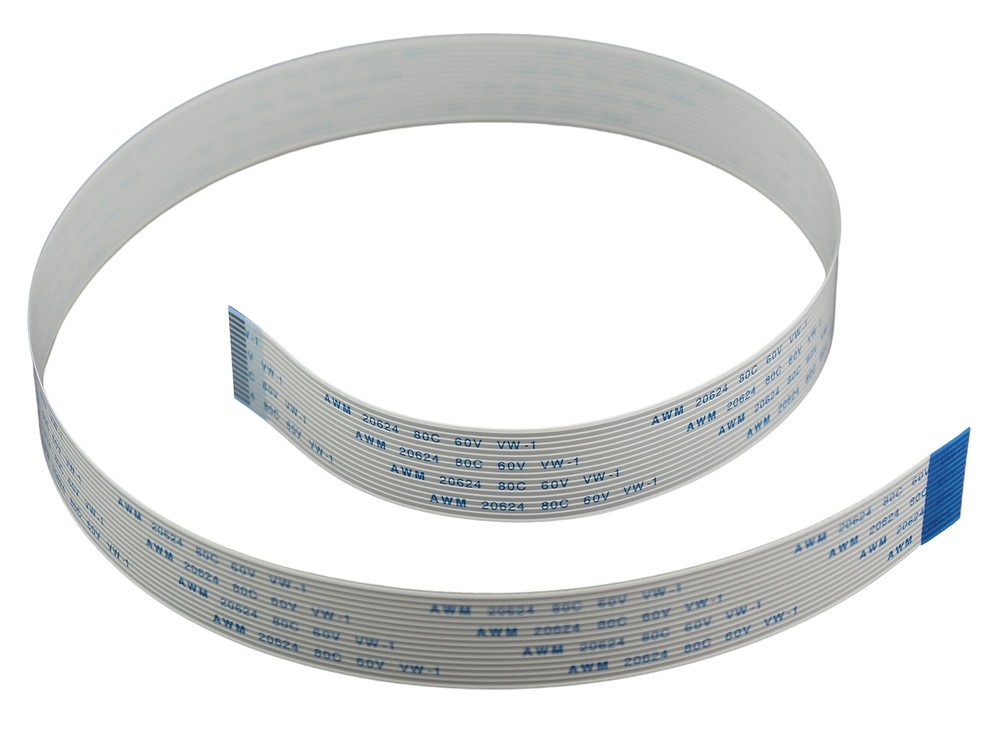 - Flex Ribbon Extension Cable for Raspberry Pi Camera - White 50cm / 20 inch