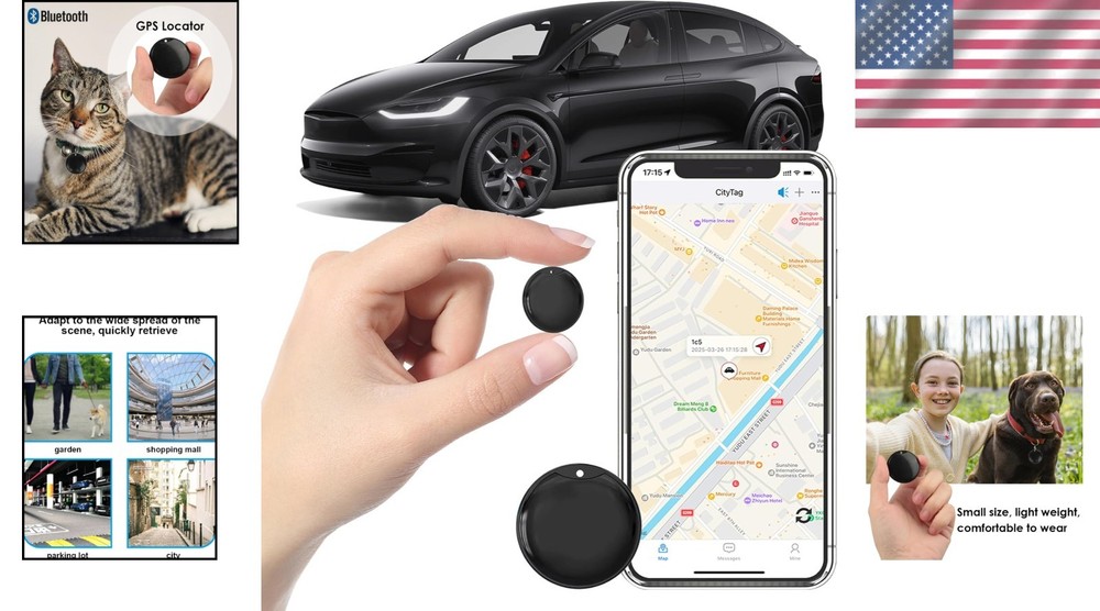 Mini No SIM Required Real-Time Vehicle GPS Tracker