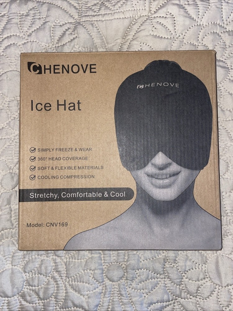 CHENOVE Migraine Ice Cap Headache Compression Cooling Ice hat Full Coverage