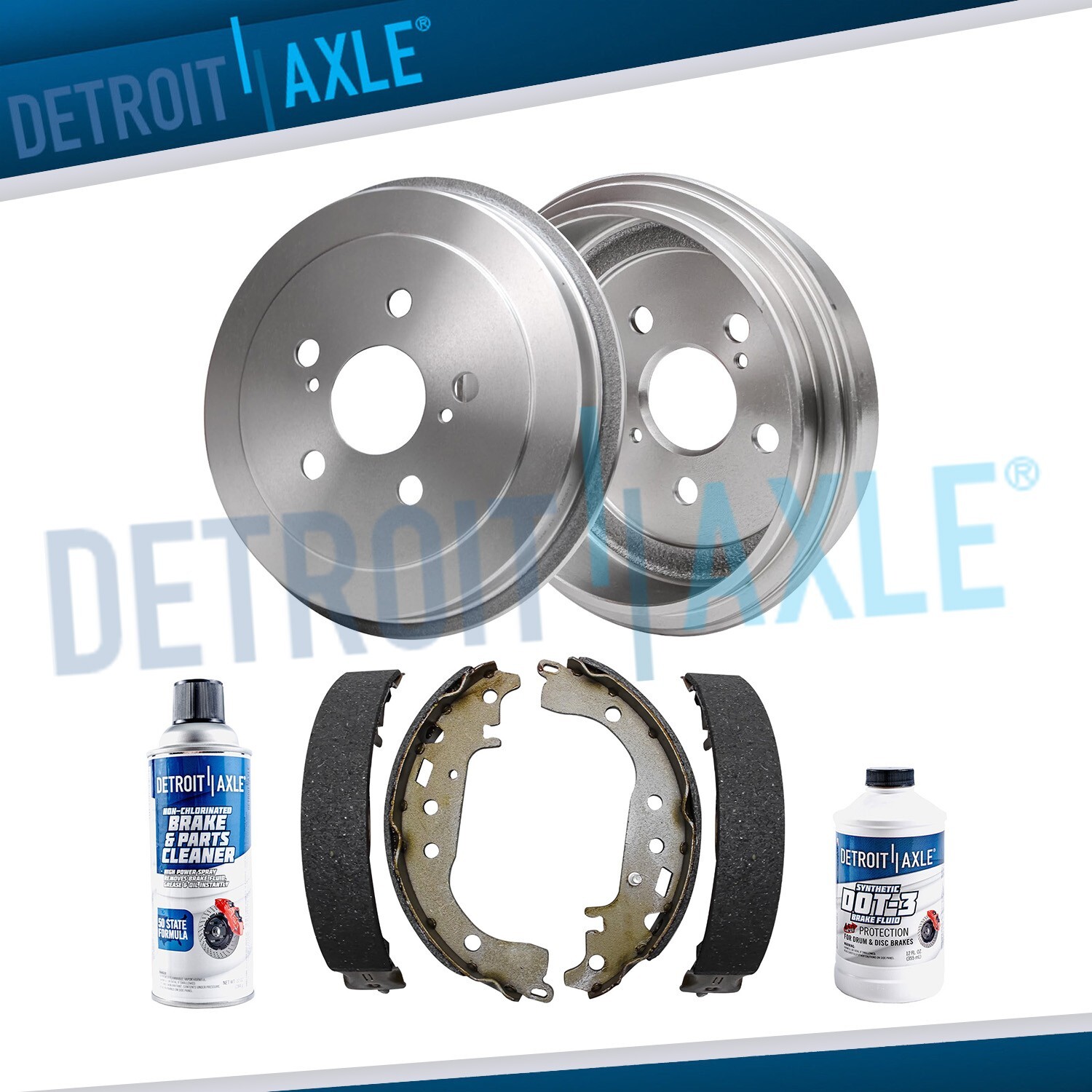 Rear Brake Drums Brake Shoes Kit for 2004 2005 2006-2008 Toyota Prius Celica