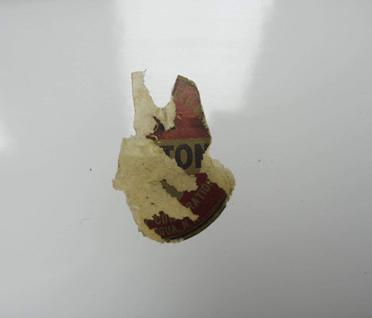 Lisk Flintstone Vintage Large Porcelain Enamel Oval Basin Baby Bath Wash Tub USA