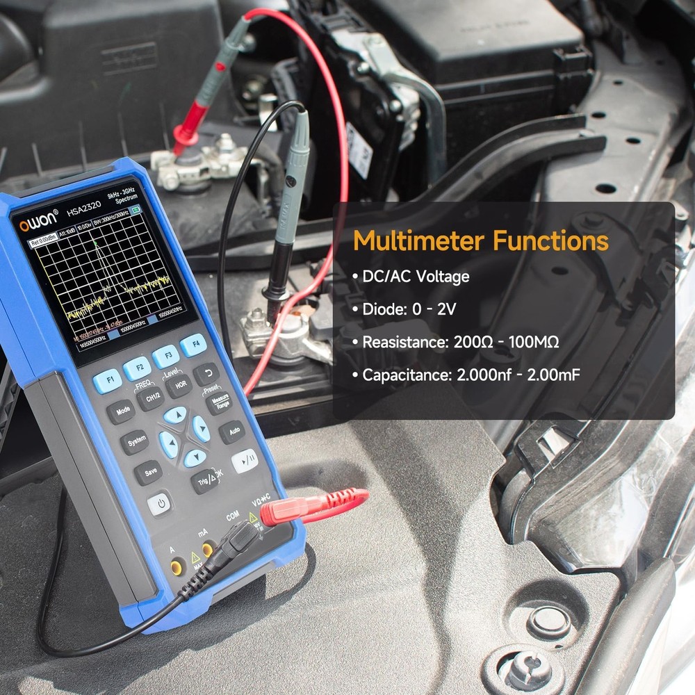 OWON Handheld Spectrum Analyzer with Oscilloscope and Multimeters,Frequency R...