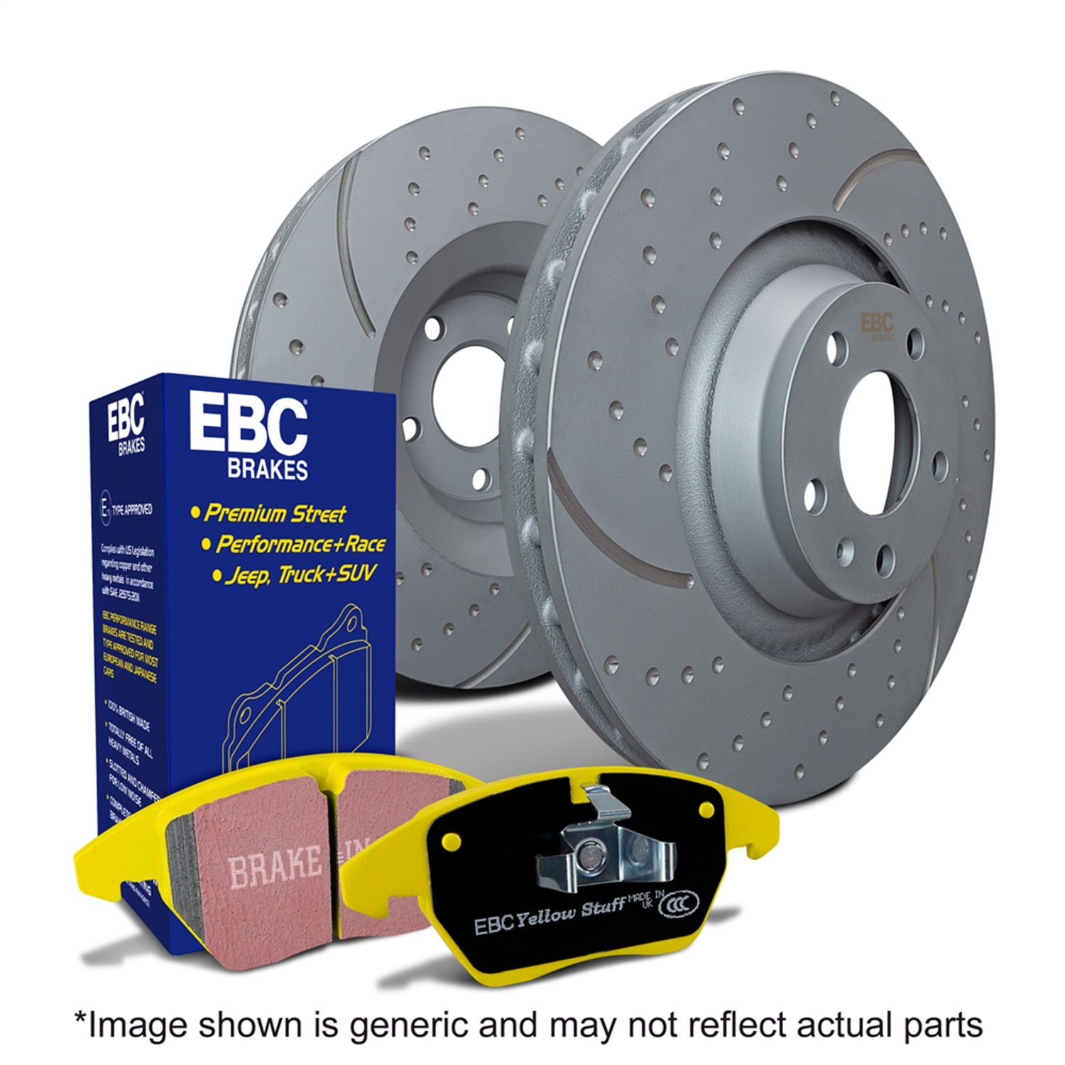 EBC for S5 Kits Yellowstuff Pads and GD Rotors S5KF1665