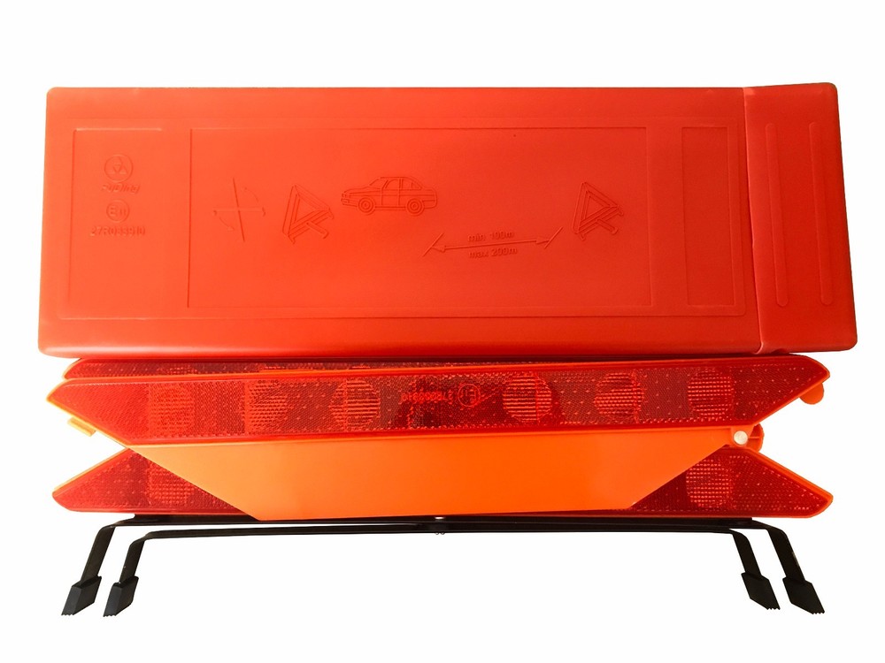 LARGE FOLDING WARNING REFLECTIVE TRIANGLE with E MARK car van caravan motorhome