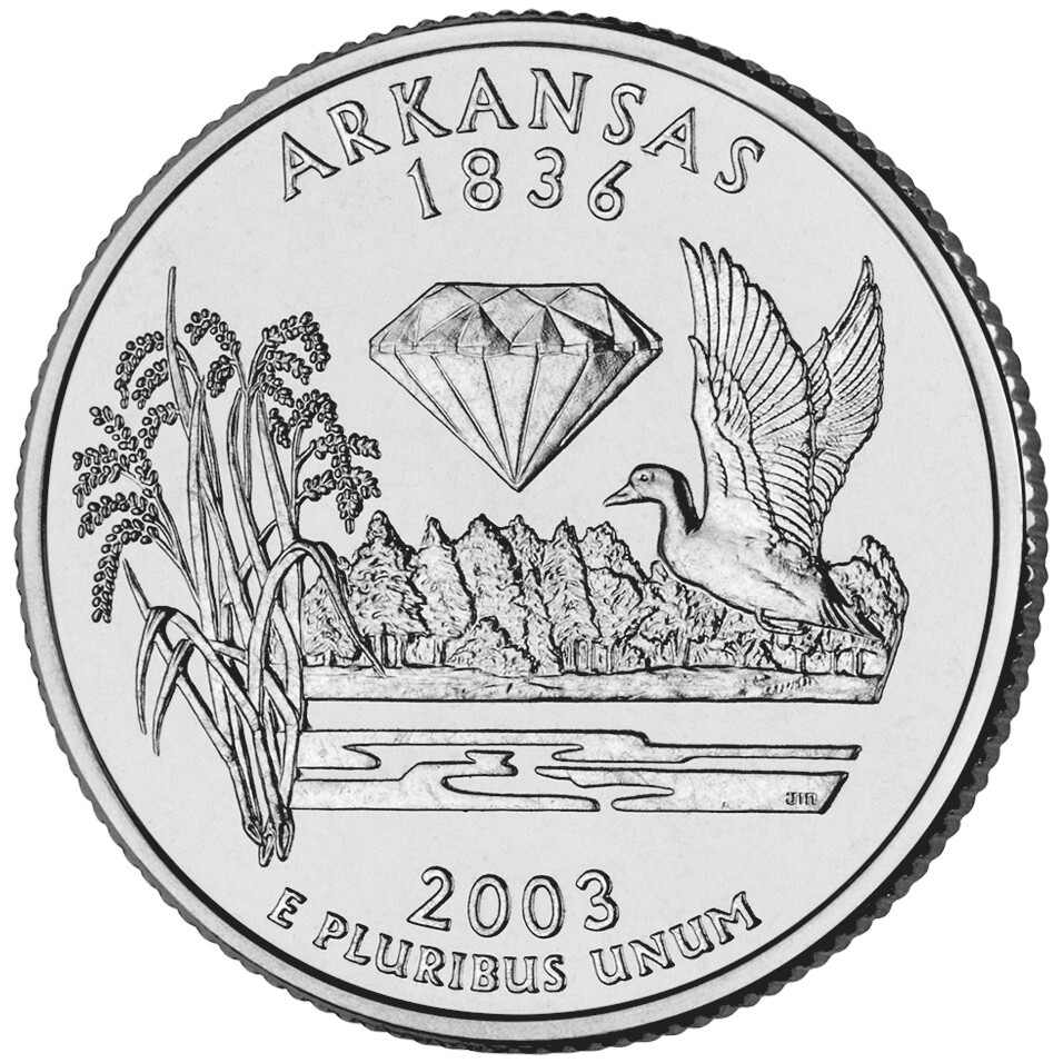2003 P Arkansas Uncirculated State Quarter from roll