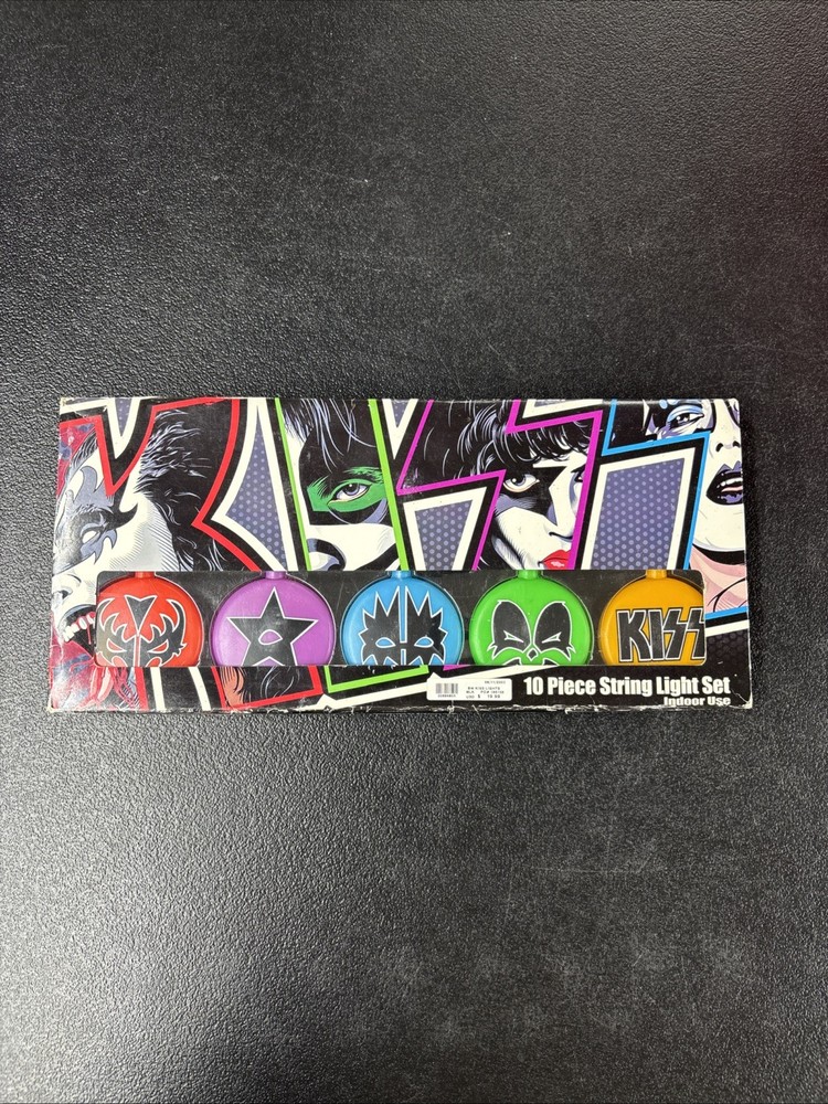 KISS 10 Piece String Light Set 2003 Vintage Box NEW