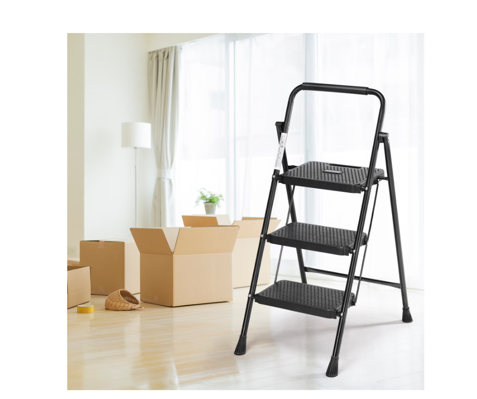 Gianna 3-step ladder, step stool for adults