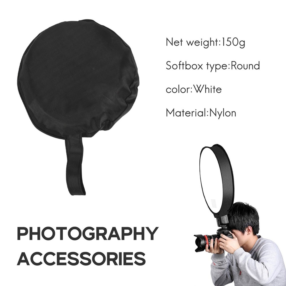 40Cm Round Universal Portable Speedlight Softbox Flash Diffuser On-Top Soft9165