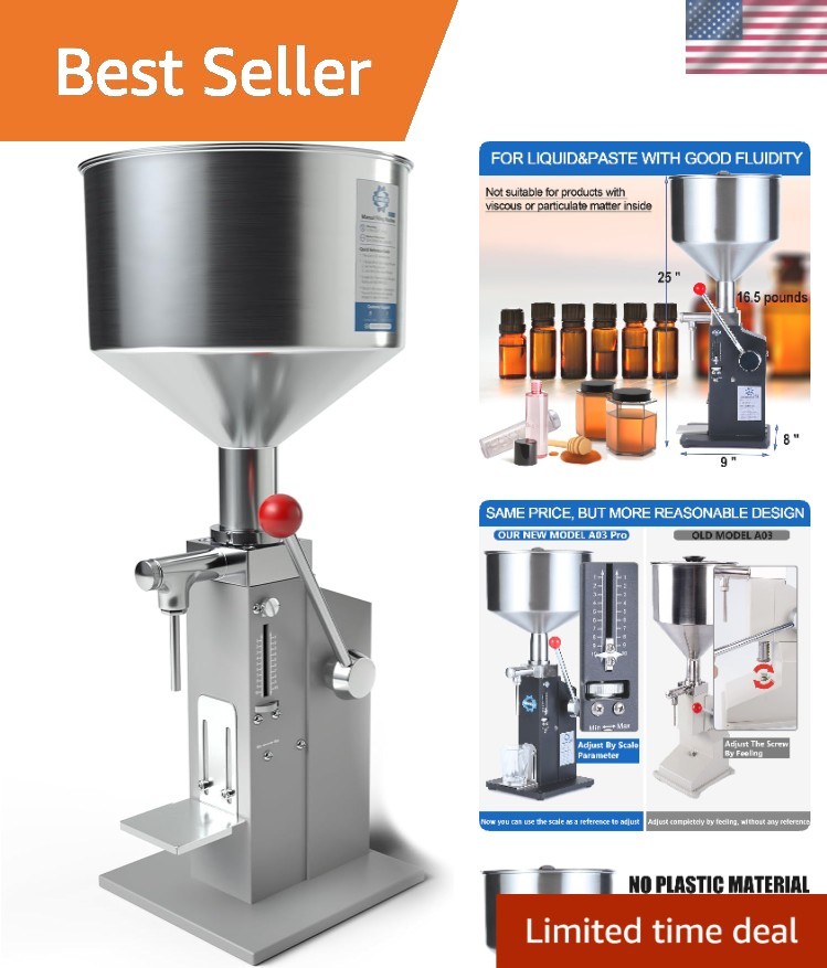 Efficient Manual Liquid and Paste Filling Machine 5-55ml - High Temp Resistant