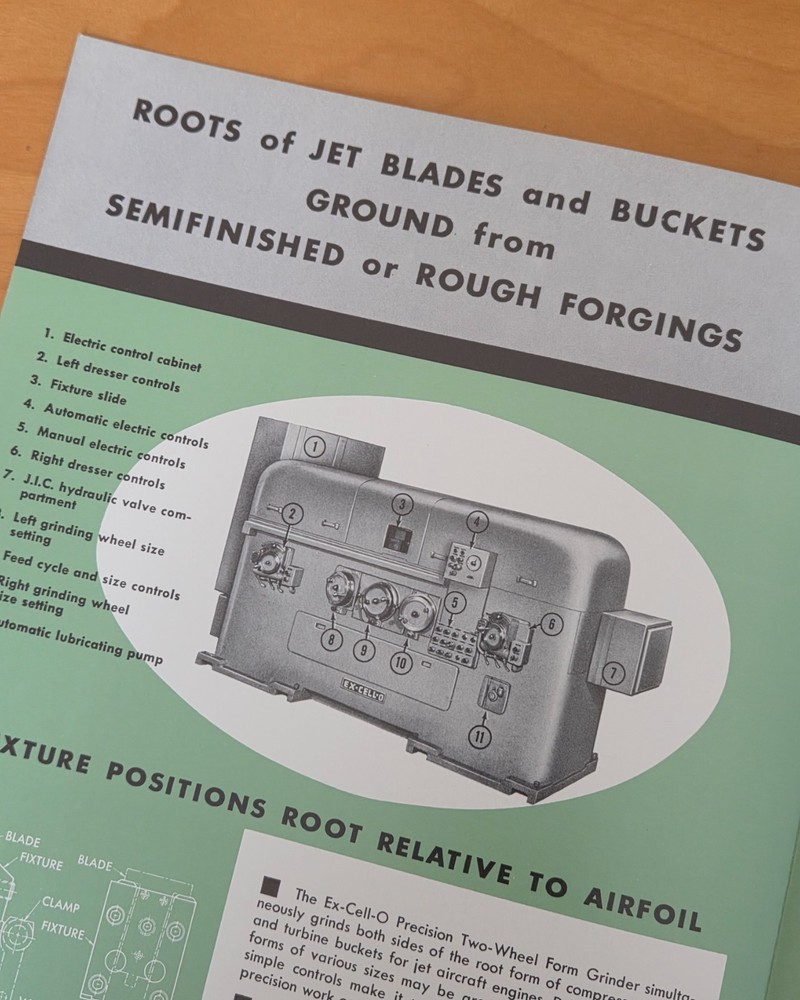 EXCELLO Precision Two Wheel Form Grinder Sales Catalog