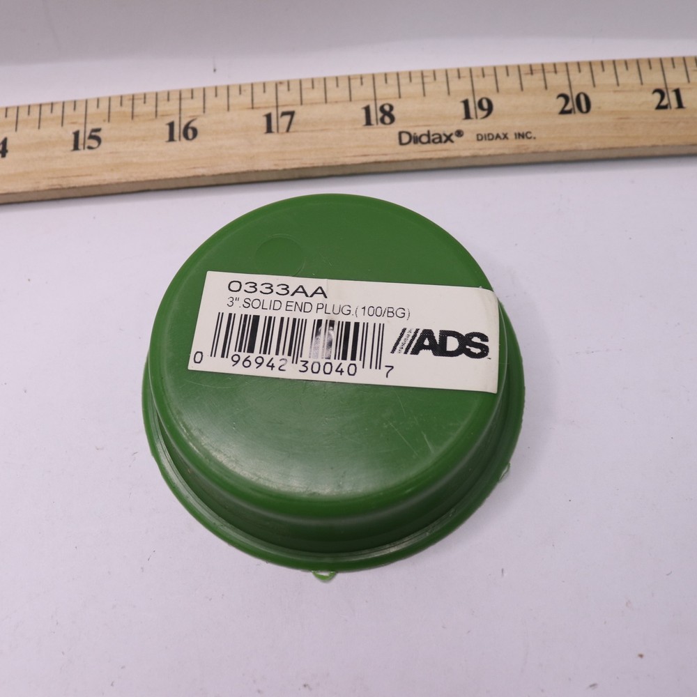 Advanced Drainage Snap End Plug Polyethylene 3" Snap x 3" Dia. 0333AA