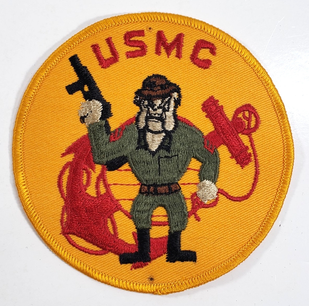 USMC US Marine Corps Devil Dog & EGA Eagle Globe & Anchor PX Patch Vintage