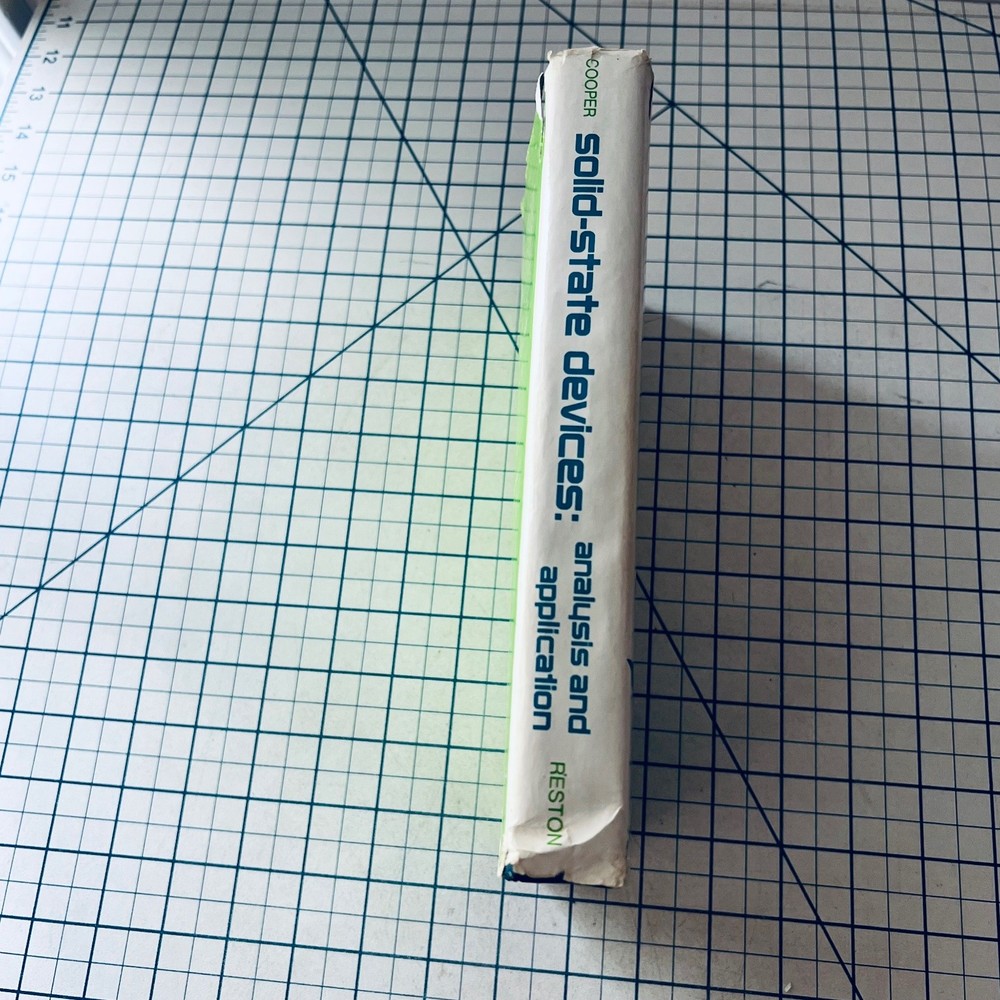 Solid-State Devices Analysis and Application 1974 Electronics William Cooper