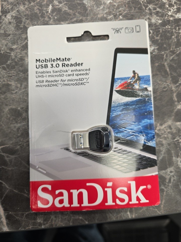 SanDisk MobileMate USB 3.0 microSD Card Reader Compact Durable Fast Transfer
