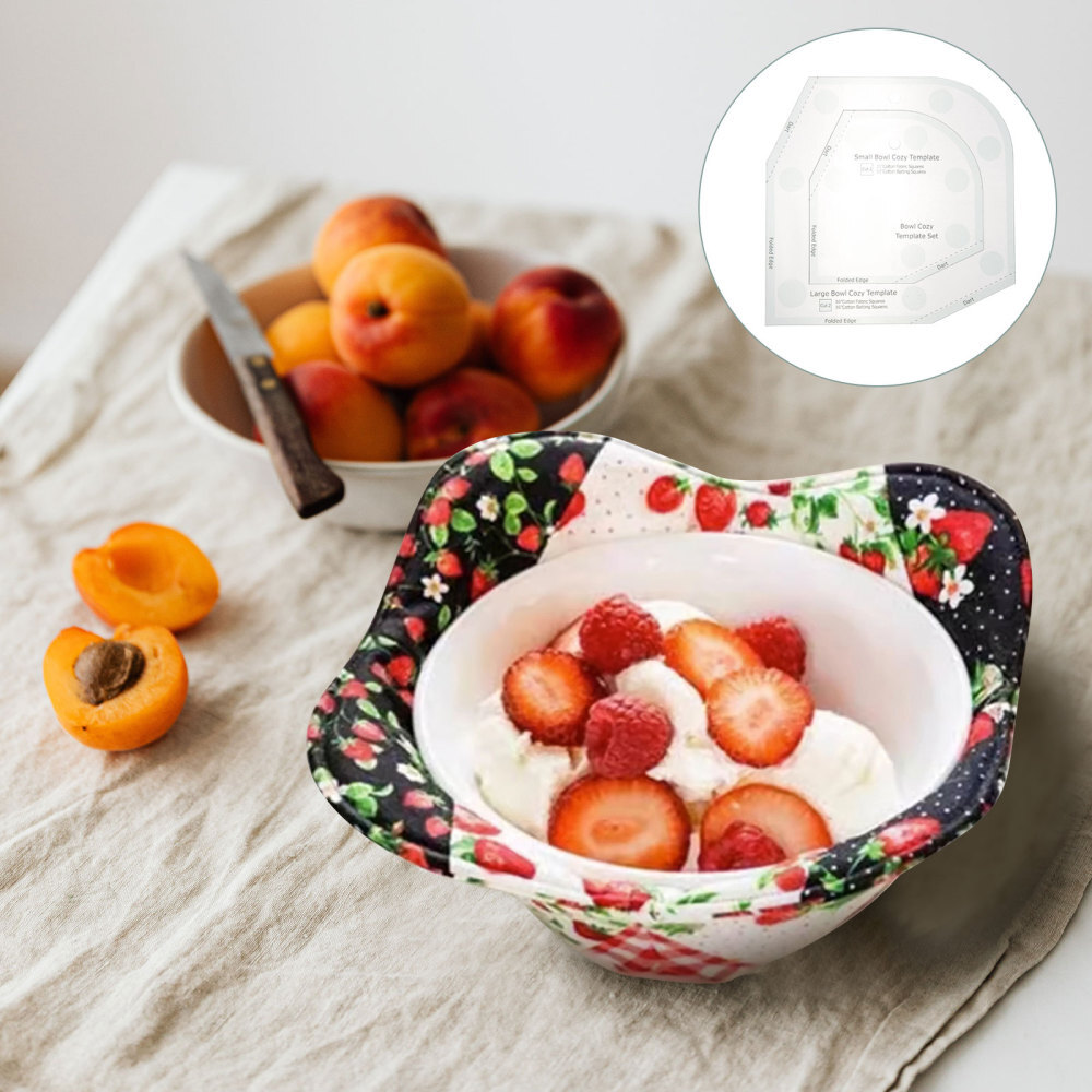 Bowl Cozy Pattern Template Templates Sewing Patchwork Ruler