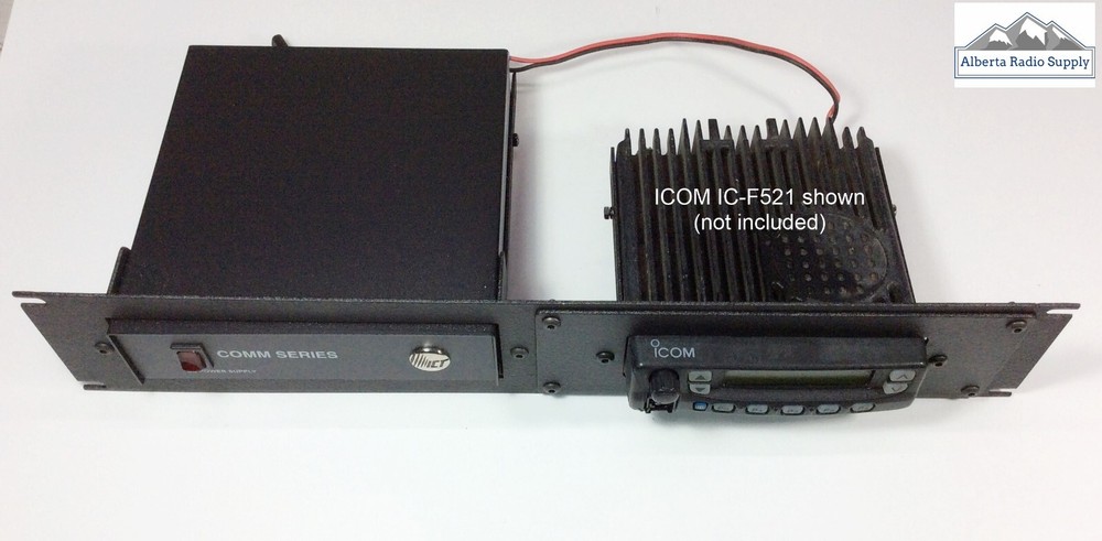 19" Rack Mount Panel: SAMLEX / ICT Power Supply + Radio Combination