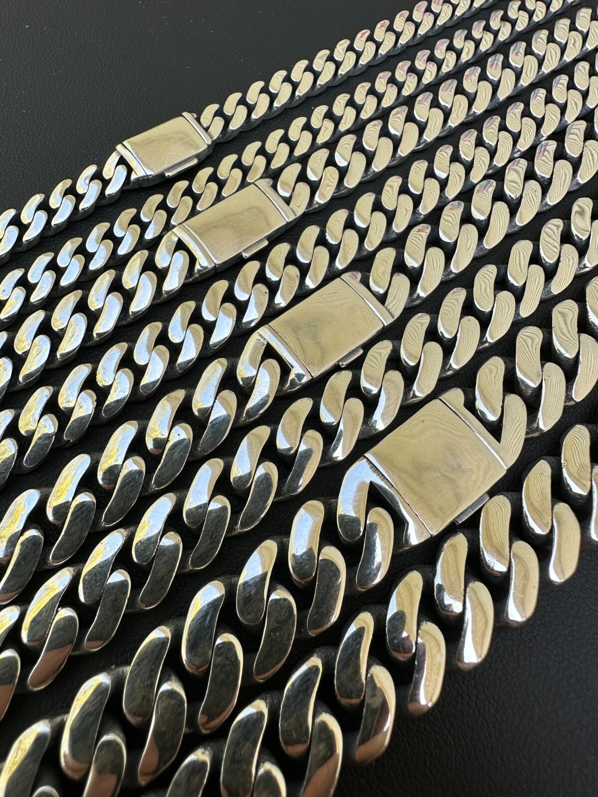 Miami Cuban Link Chain Necklace Real 925 Sterling Silver 6-12mm