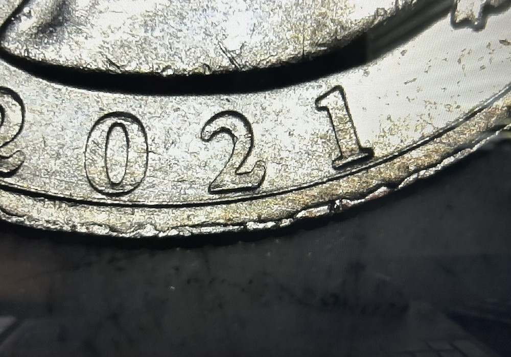 2021 D Crossing The Delaware Quarter Edging Error