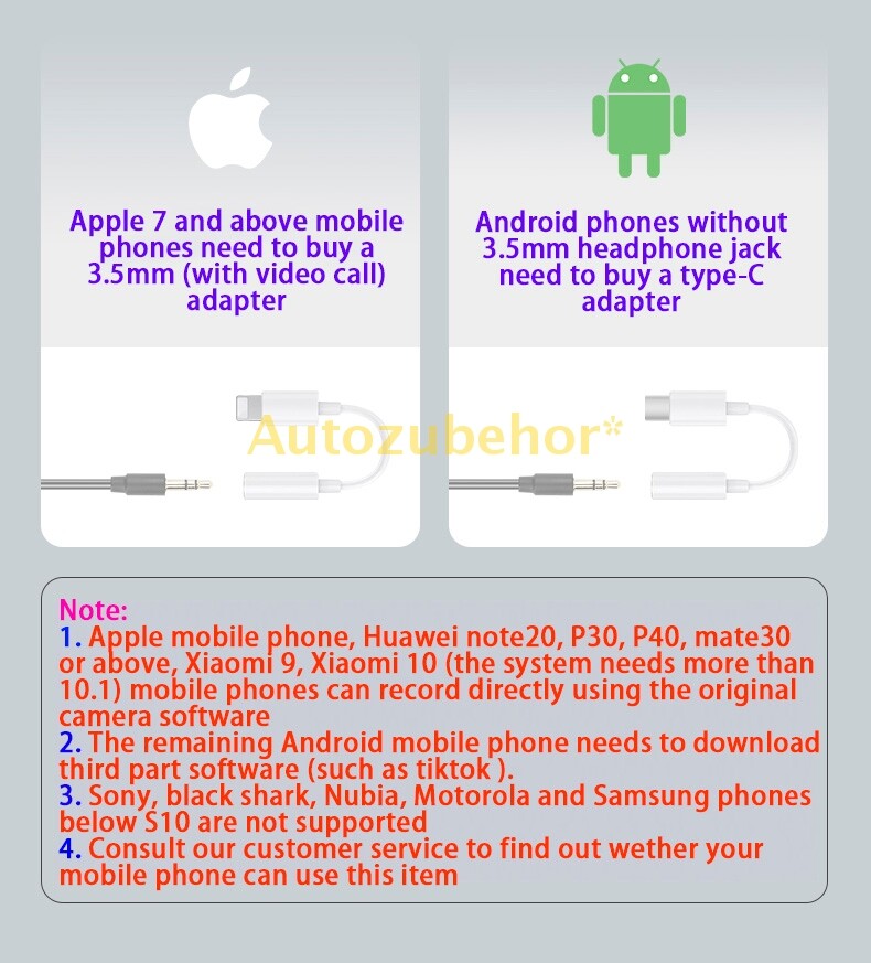 Mobile Wireless Recording Microphone For Live Broadcasting Recording Interview