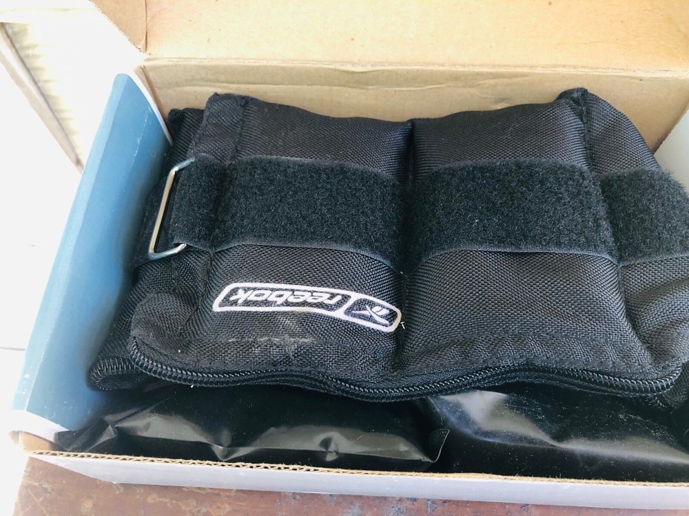 Reebok￼ 10 Pound Pair (5 Lb ea) Adjustable Ankle Weight