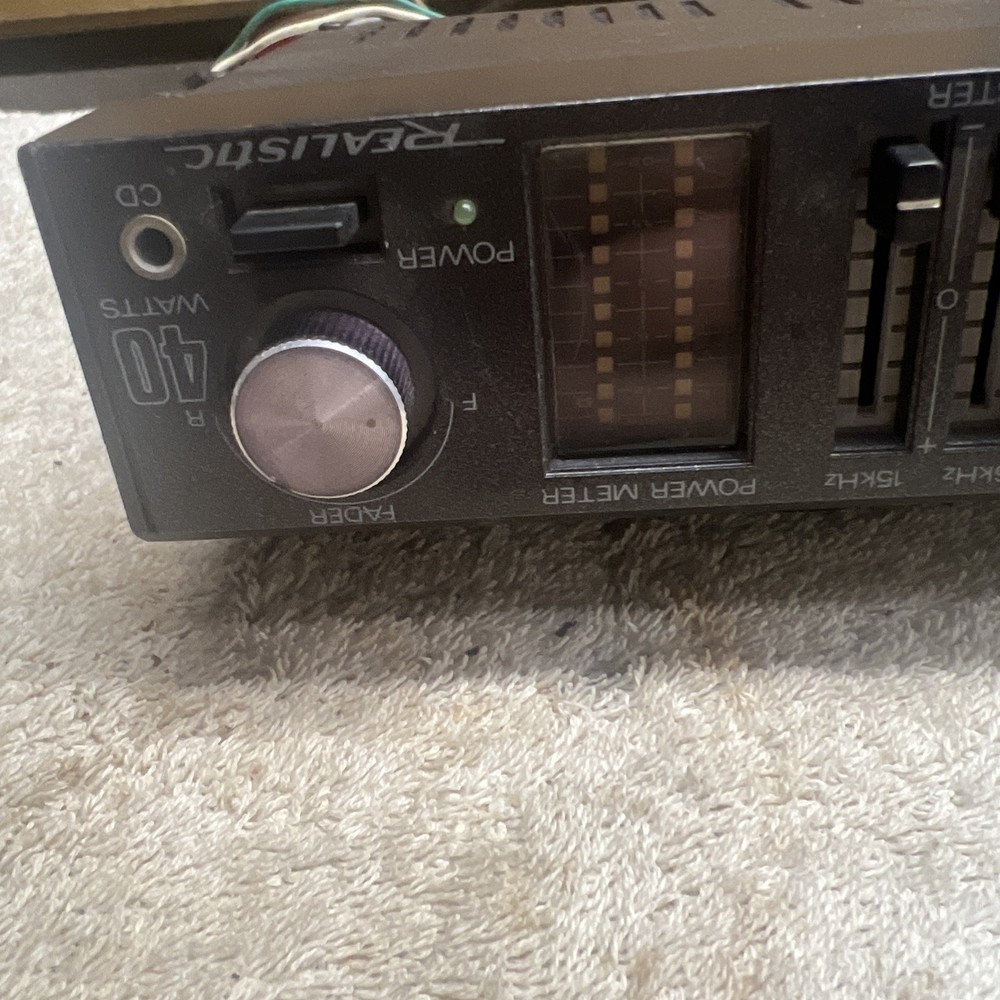 Vintage Realistic Stereo Equalizer Booster Model 12-1955 40w Untested