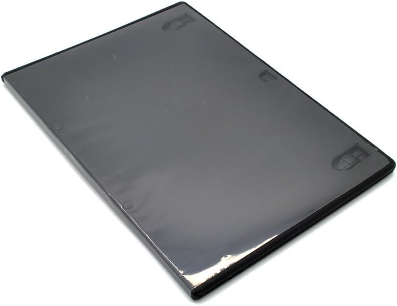 20 Pc 7mm Slim Black Single CD/DVD Plastic Storage Case w/ Insert Display Cover