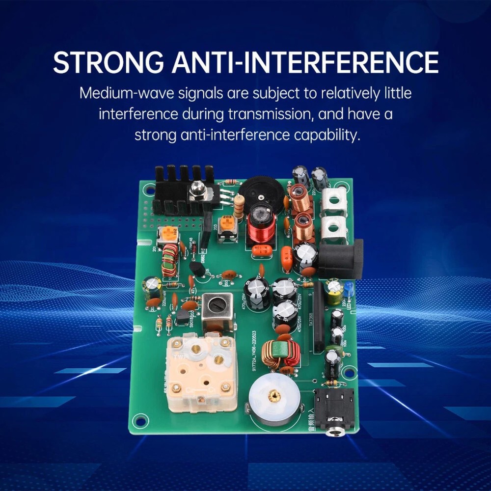 3.5mm both-end (on-board) Audio Input Radio Transmitter Medium Wave DIY Module