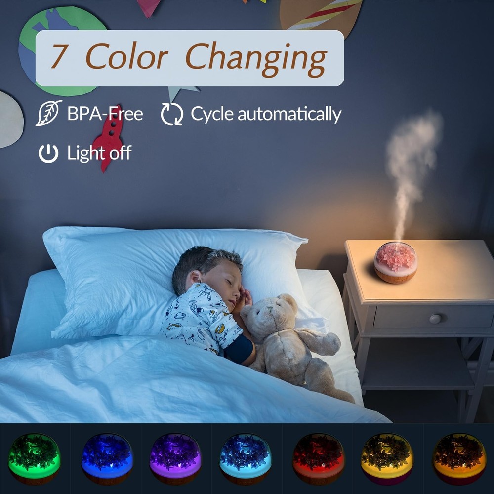 Aromatherapy Essential Oil Diffuser, 300ml Air Diffuser Humidifier with 7 LED...