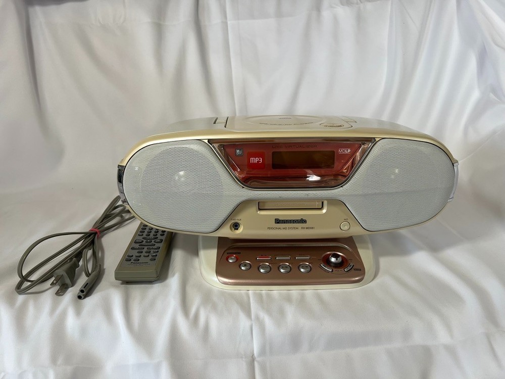 Personal MD system RX-MDX61 CD and MD operation confirmed