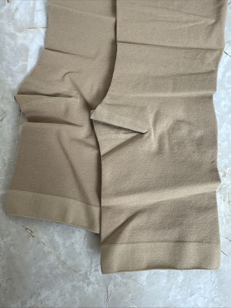 Lin Performance Graduated Open Toe Knee High Compression Socks Sz L Beige