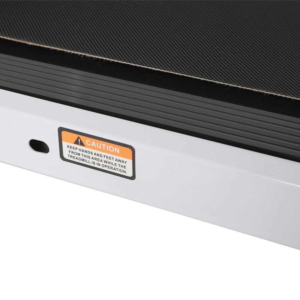 Compact Walking Treadmill with Heart Rate Sensor & Safety Handrails