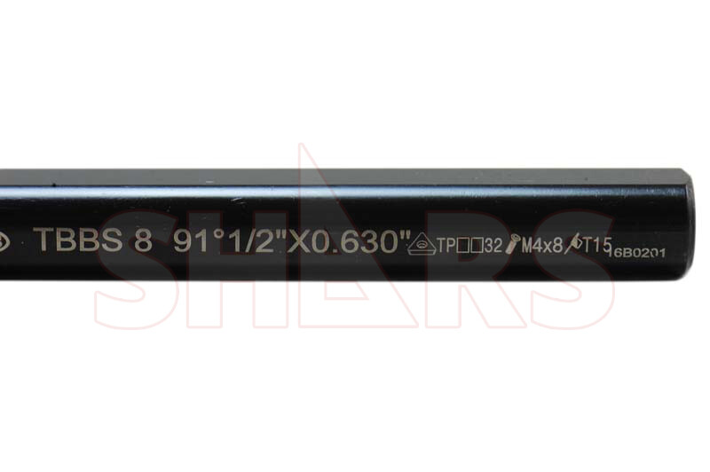Shars 1/2" 91° RH TBBS8 Indexable Boring Bar + TPGW Insert + Cert P]