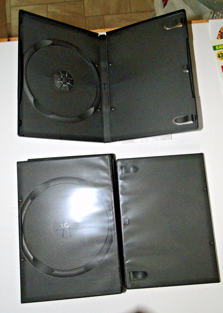 Standard Black DVD Single Disc Case 14mm Storage Shell (1 case)