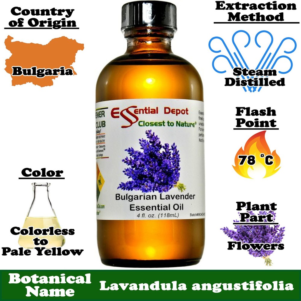 Bulgarian Lavender Essential Oil - 4 oz.