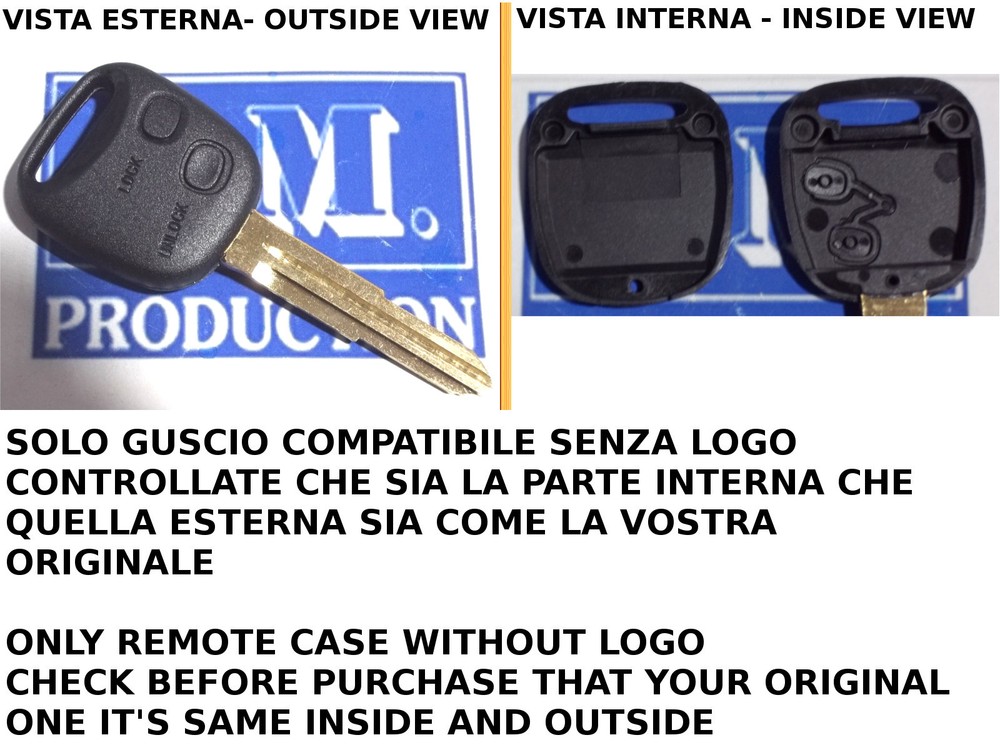 Shell Cover For Key Remote Control 2 Button Compatible With Isuzu