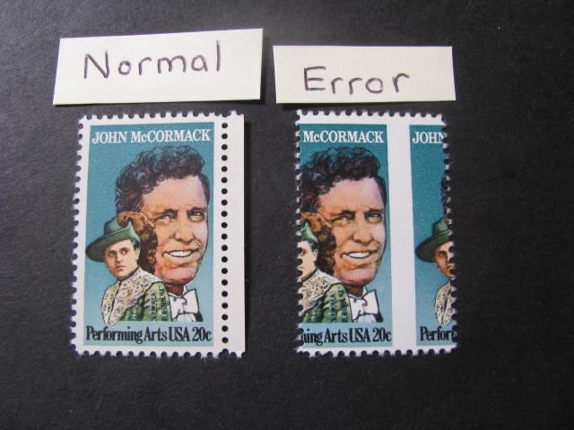 US Stamp Scott # 2090 Misperf. Error..Free International Shipping!