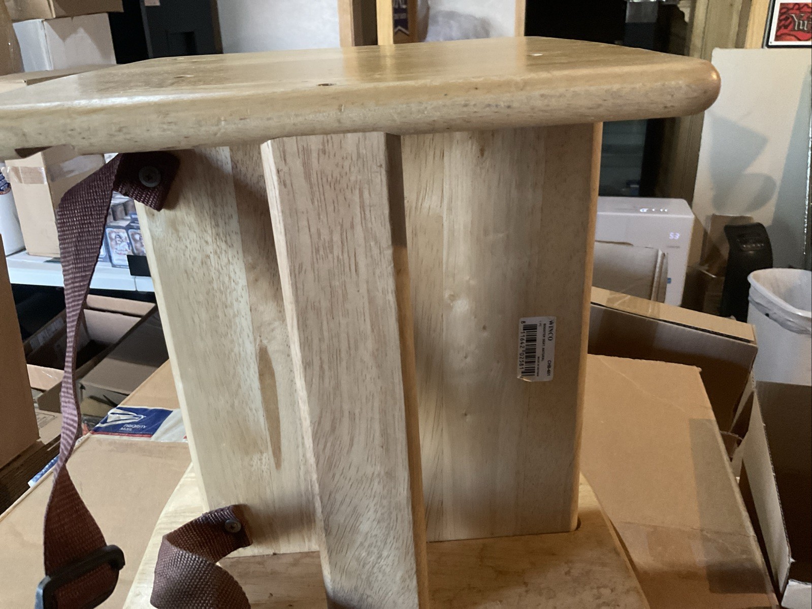 Restaurant Children Booster Seat in Natural Wood Finish Commercial Use Read