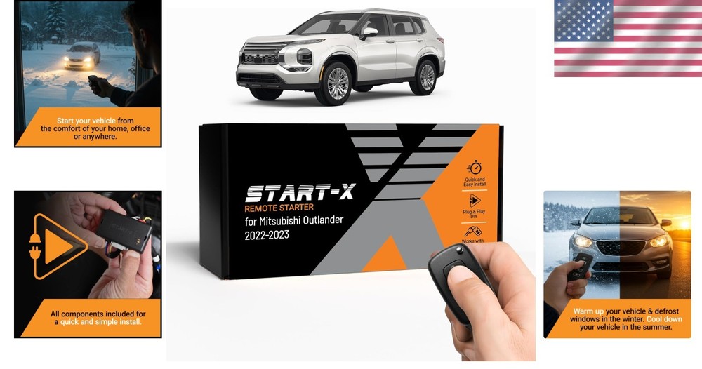 Effortless Remote Start for Mitsubishi Outlander 2022-2023, Zero Wire Splicing