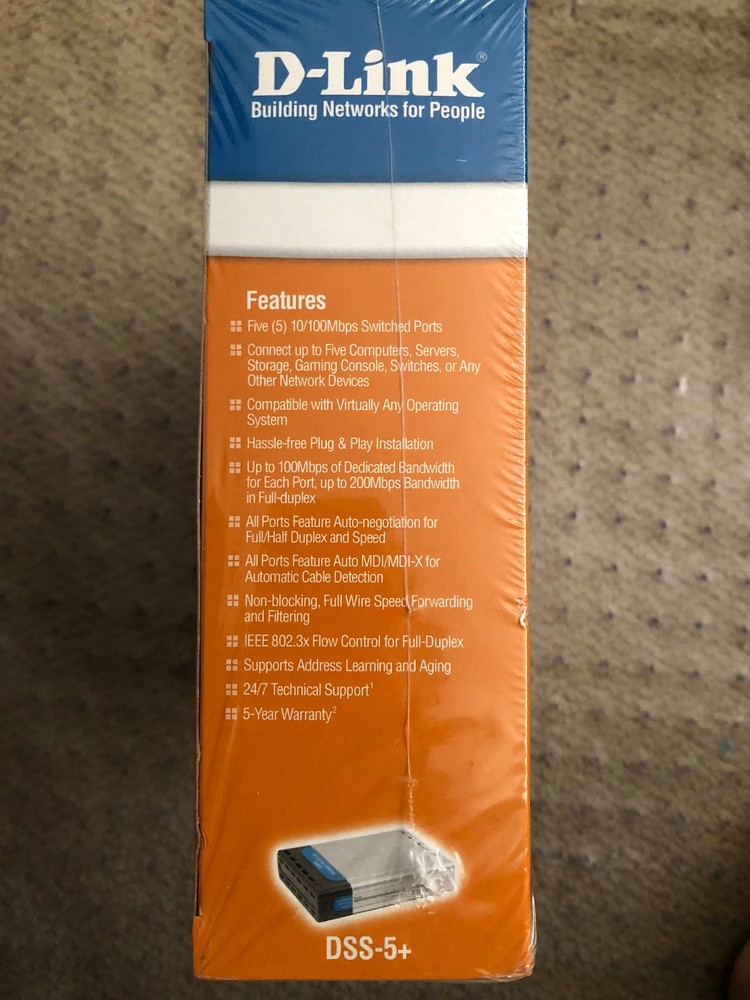 D-Link DSS (DSS5+) 5-Ports External Switch