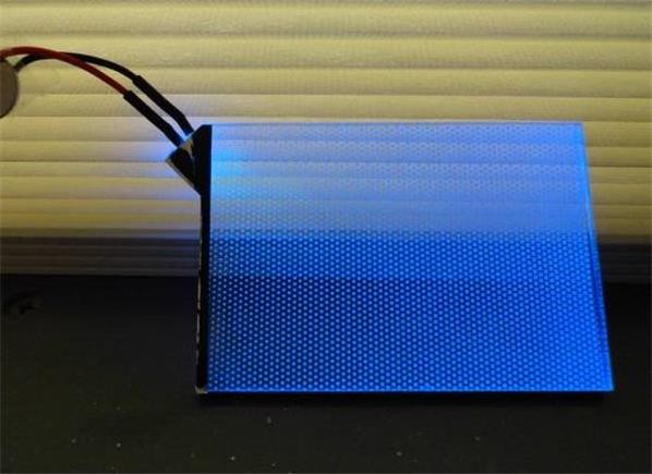 Blue LED Back Light Electroluminescent Panel 3VDC 74 x 51mm 2-Wire E22