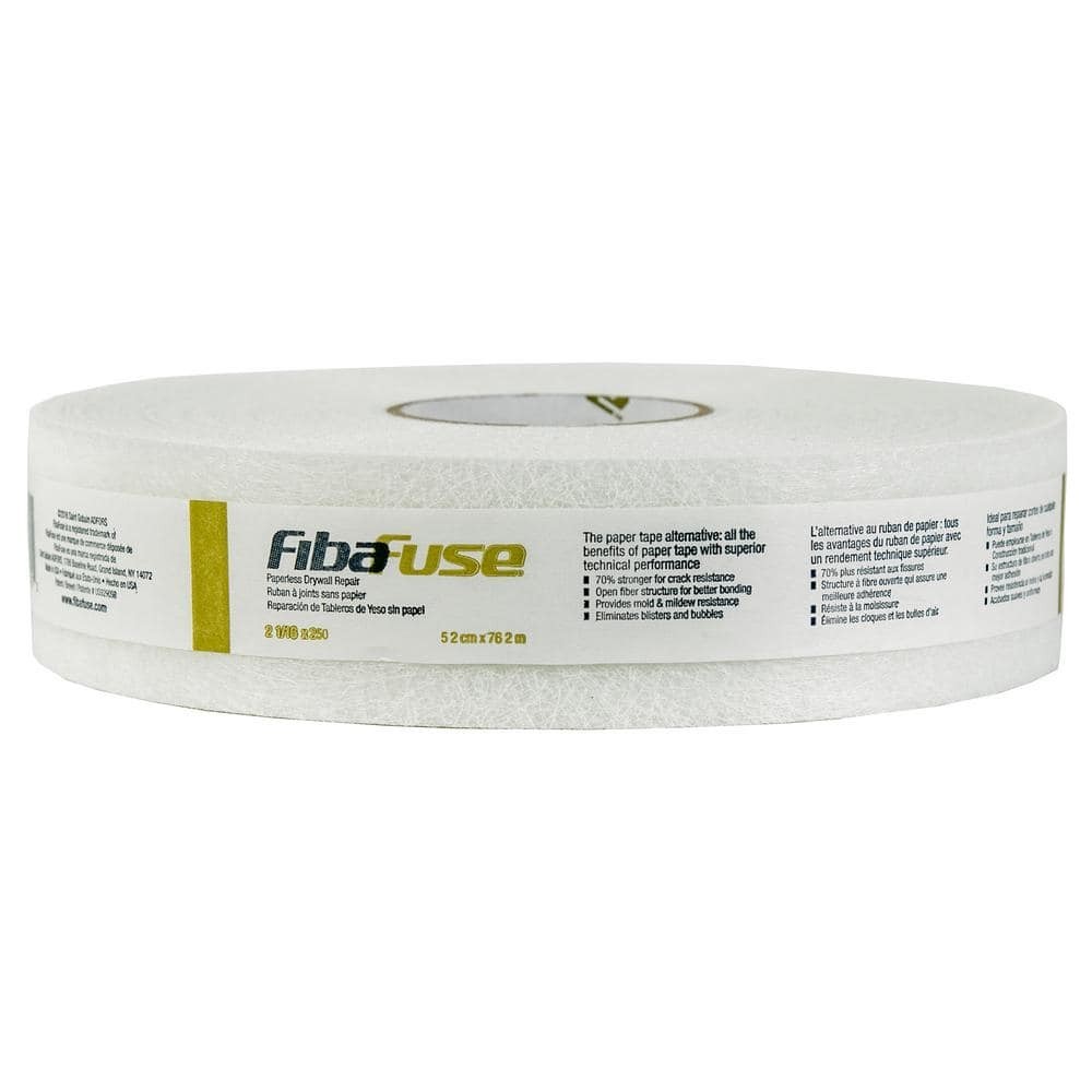 FibaFuse 2-1/16 in in. x 250 ft. White Paperless Drywall Joint Tape
