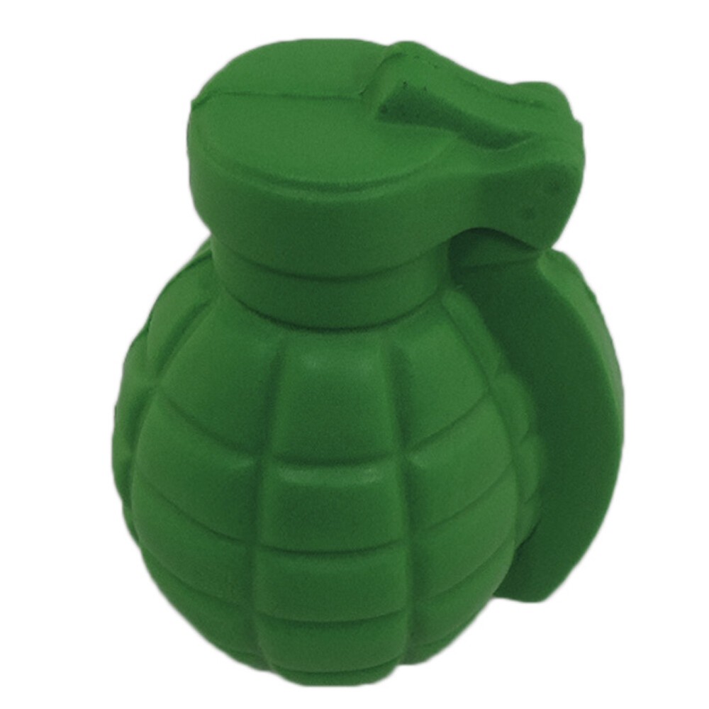 Stress Relief Squeezable Foam Green Grenade