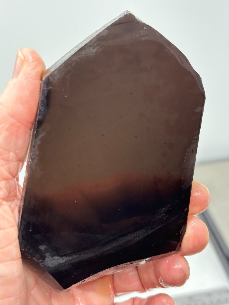 Black Obsidian Slab Lapidary Cabbing Knapping Combo ship avail