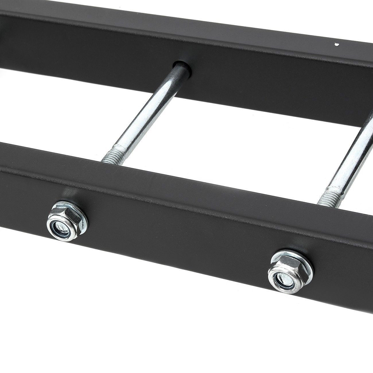 Black Motorcycle Scooter DirtBike Carrier Hauler Hitch Mount Rack Ramp Anti Tilt