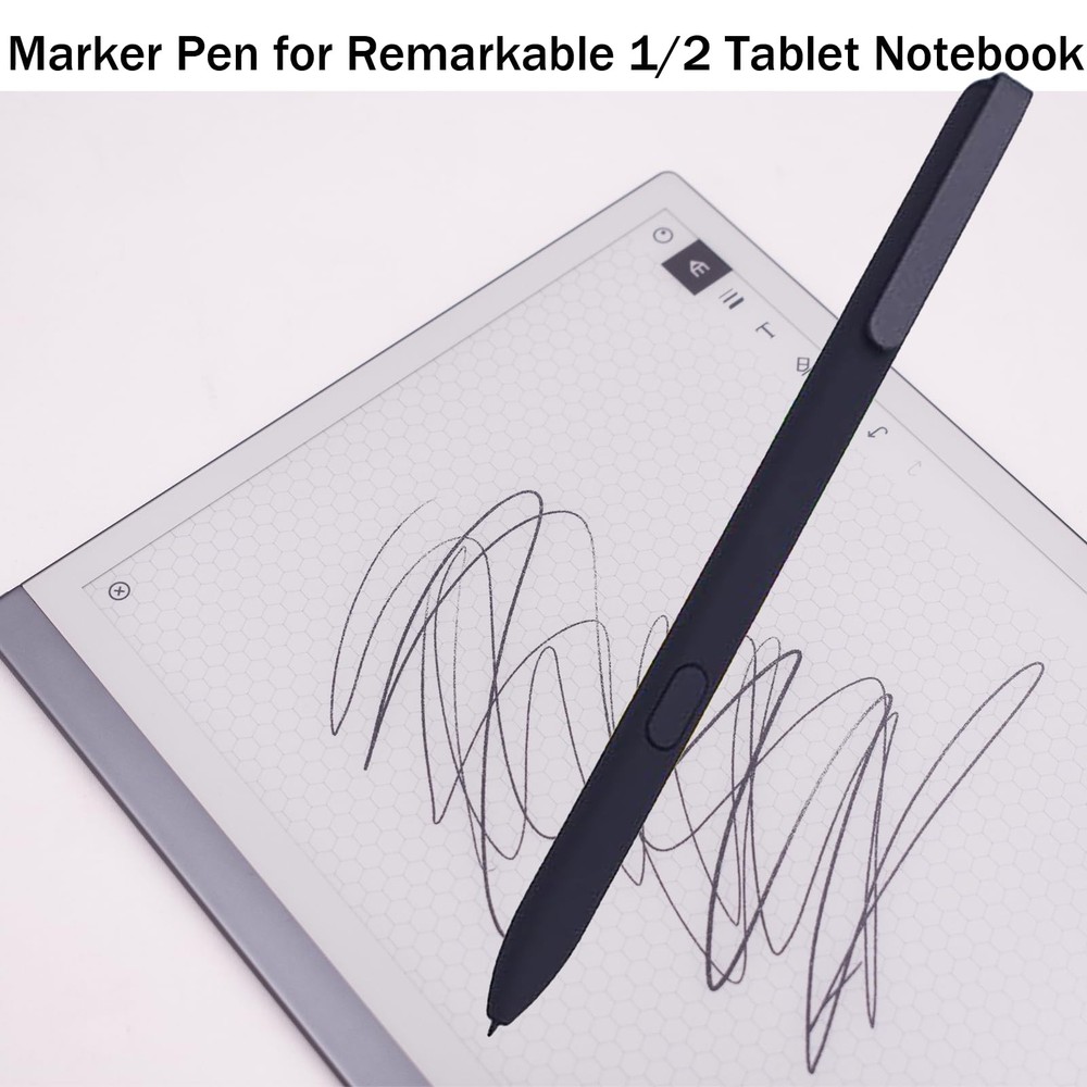 Black Marker Pen for Remarkable 1/2 Tablet Notebook, Stylus