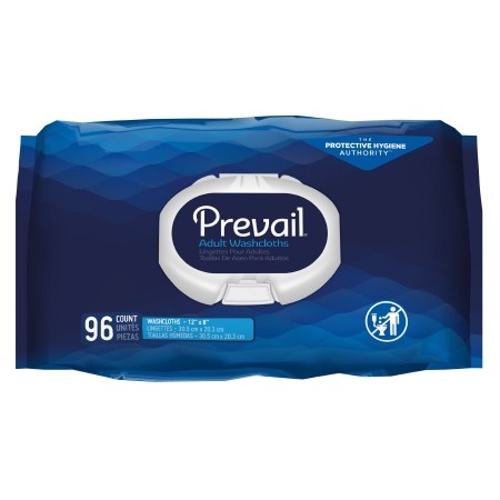 Prevail Soft Pack Personal Wipe 96 Count Scented Polyester/Rayon