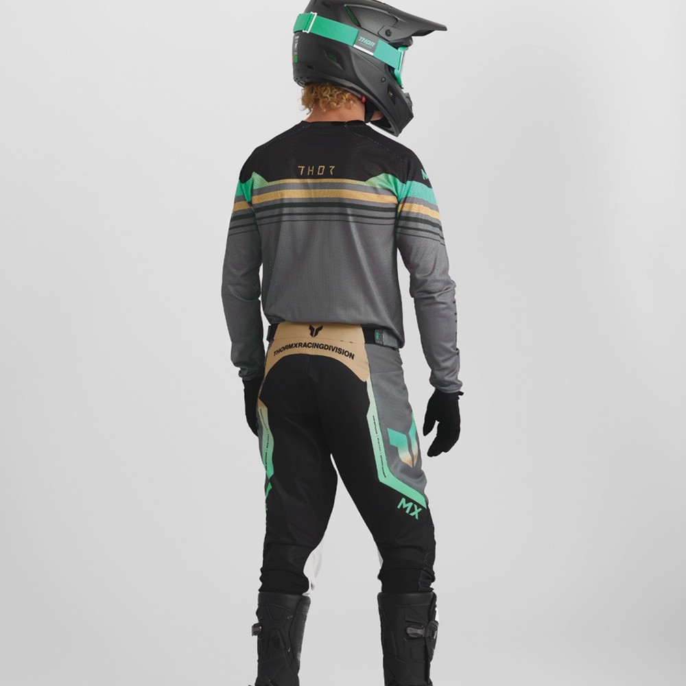 Thor Launchmode Vented Raptor Jersey - Black/Charcoal