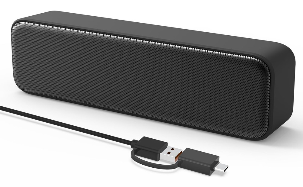 Computer Speakers for Desktop PC, External Laptop, YFQ86, Black