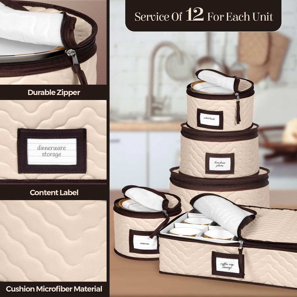 China Storage Containers 5 Piece Set Moving Boxes for Dinnerware Glasses Plates